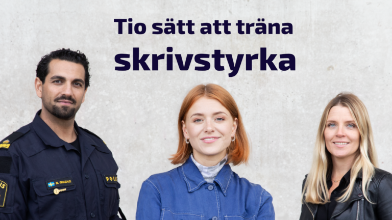 Välkommen till UR:s skrivaktivitet Tio sätt att träna skrivstyrka!