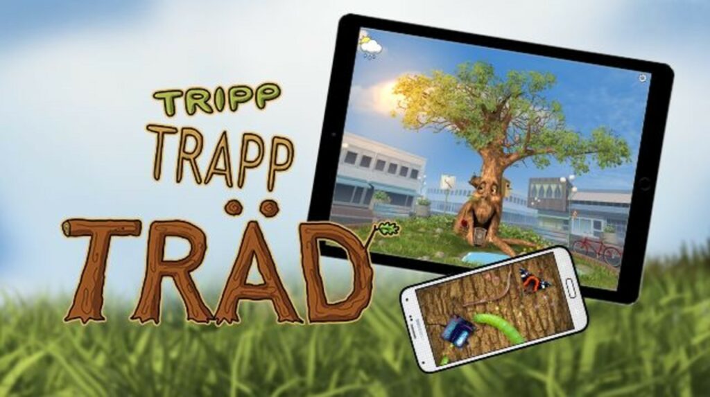Tripp, Trapp, Träd logo och tablet