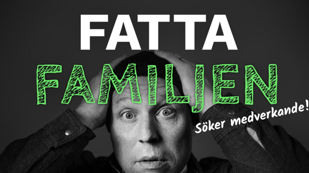 Fatta familjen man med händer på huvudet