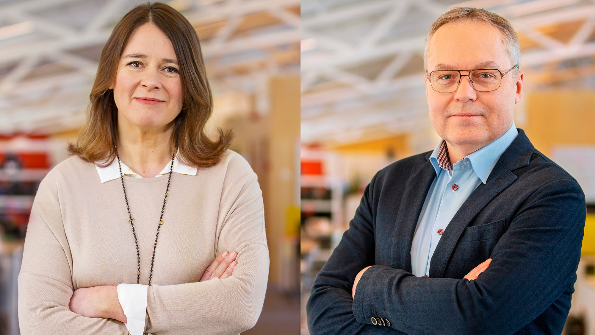 Sofia Wadensjö Karén, vd och Per Bergkrantz, vice vd.