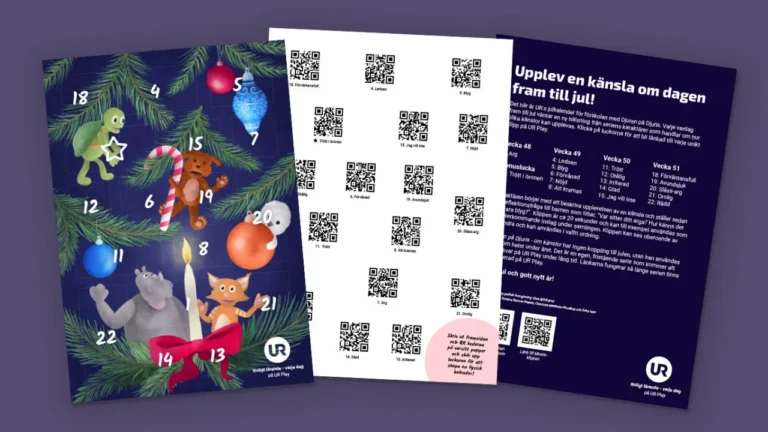 Djuren på Djuris julkalender 2023 – perfekt för förskolan