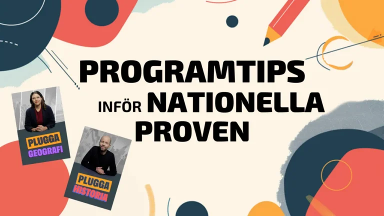 Tips och program inför nationella proven